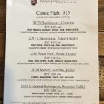 Tasting Flight von Schug Winery in Sonoma